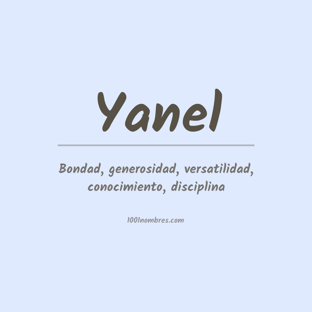 Significado del nombre Yanel