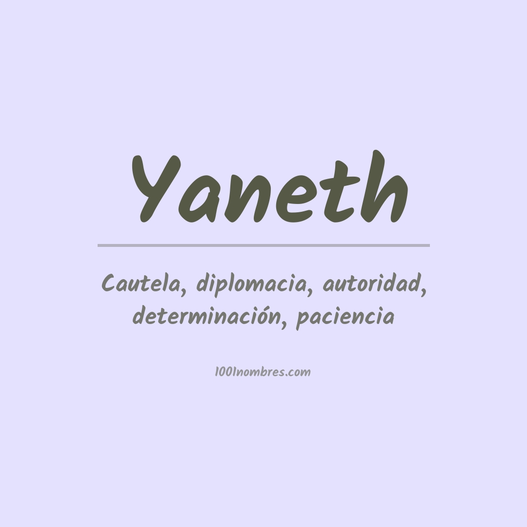 Significado del nombre Yaneth