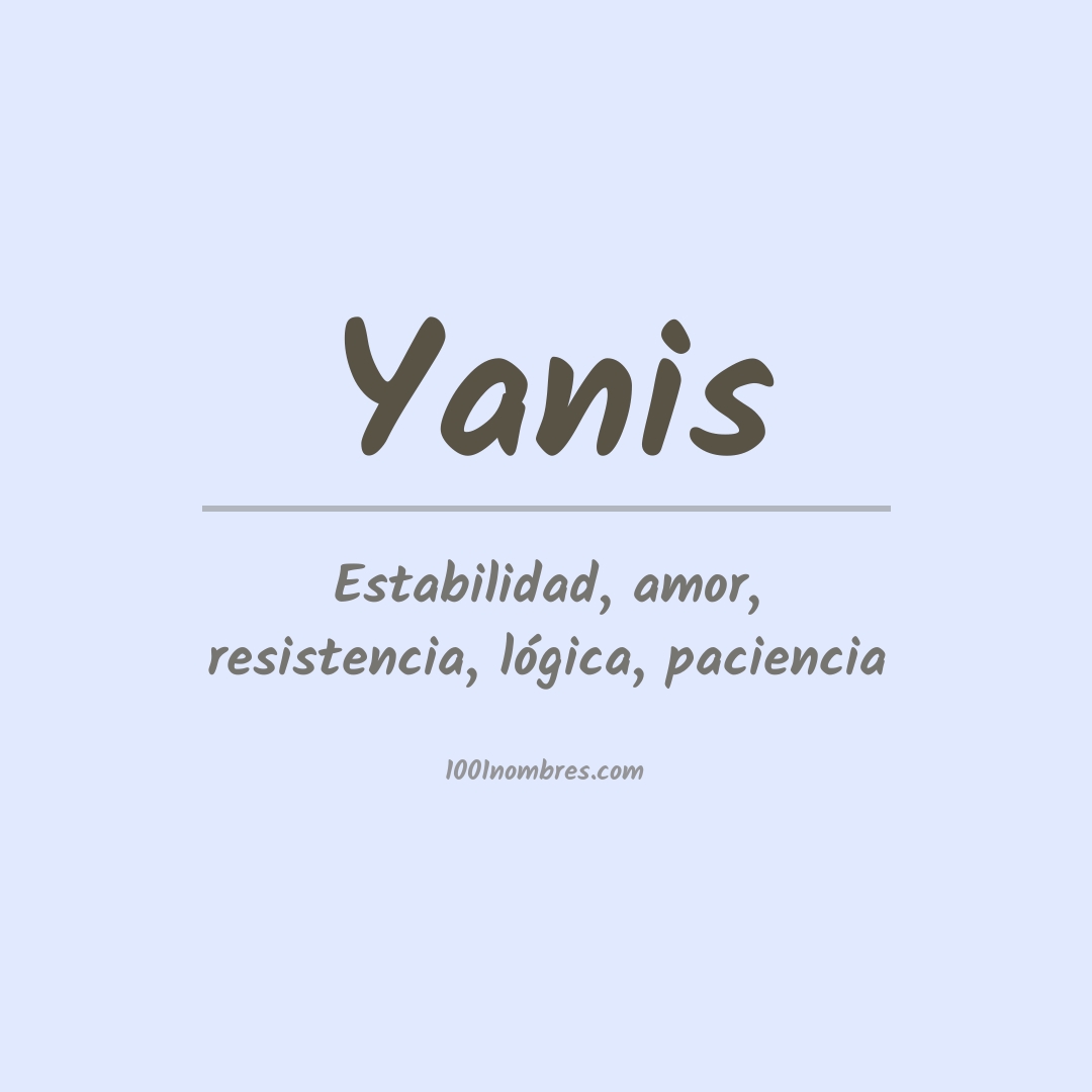 Significado del nombre Yanis