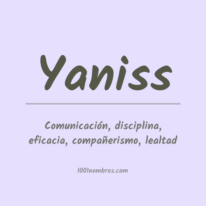 Significado del nombre Yaniss Significado del nombre Yaniss