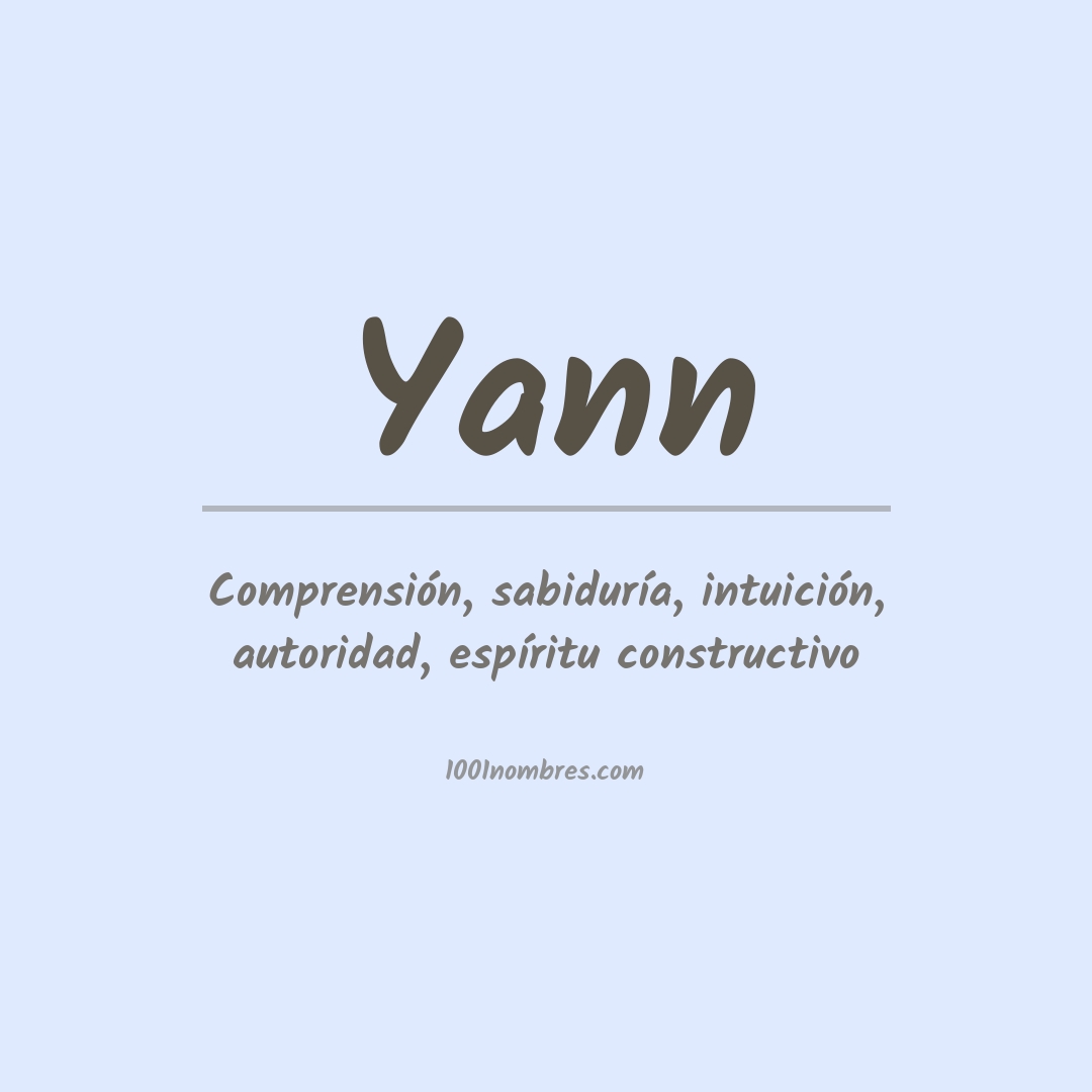 Significado del nombre Yann