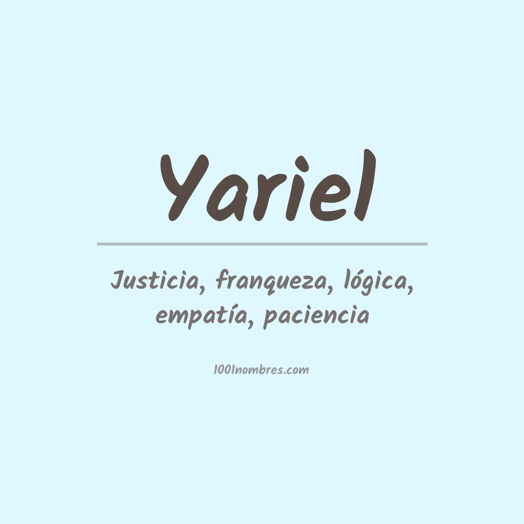 Significado del nombre Yariel