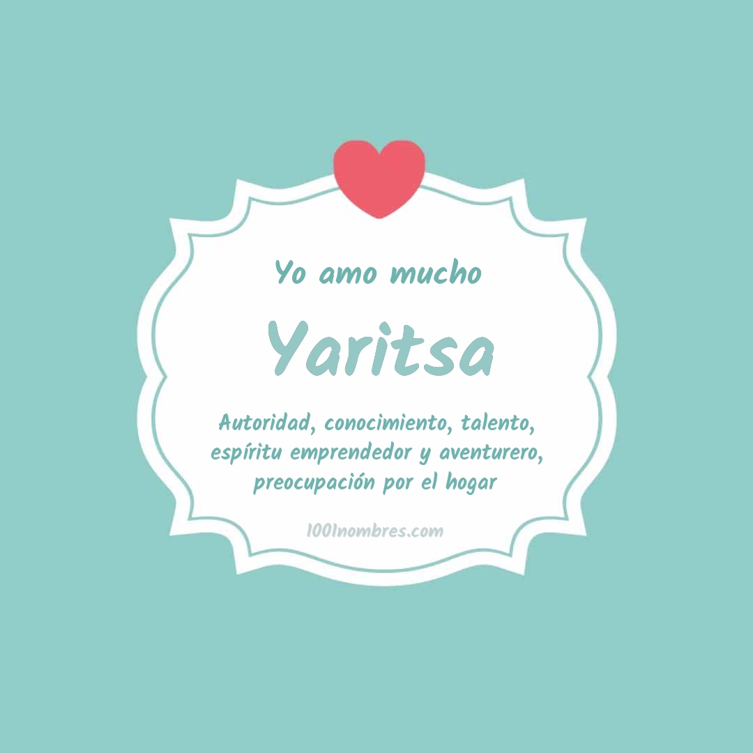 Yo amo mucho Yaritsa Yo amo mucho Yaritsa