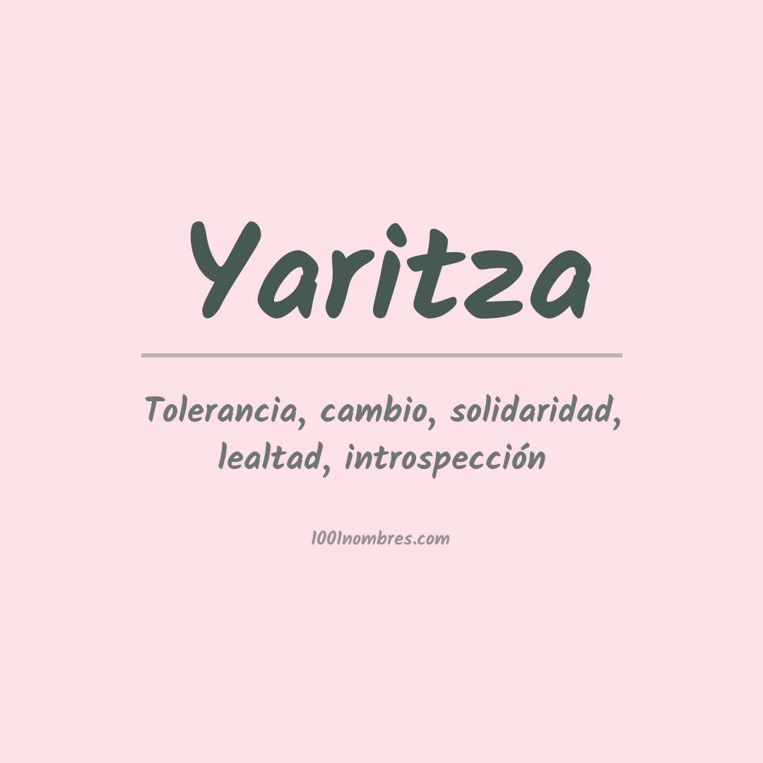 Significado del nombre Yaritza