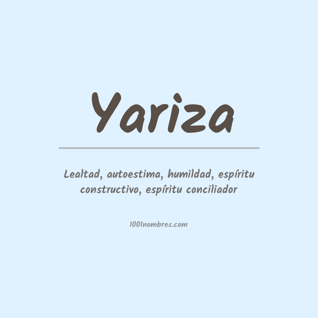 Significado del nombre Yariza