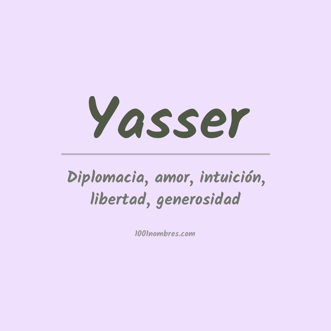 Significado del nombre Yasser