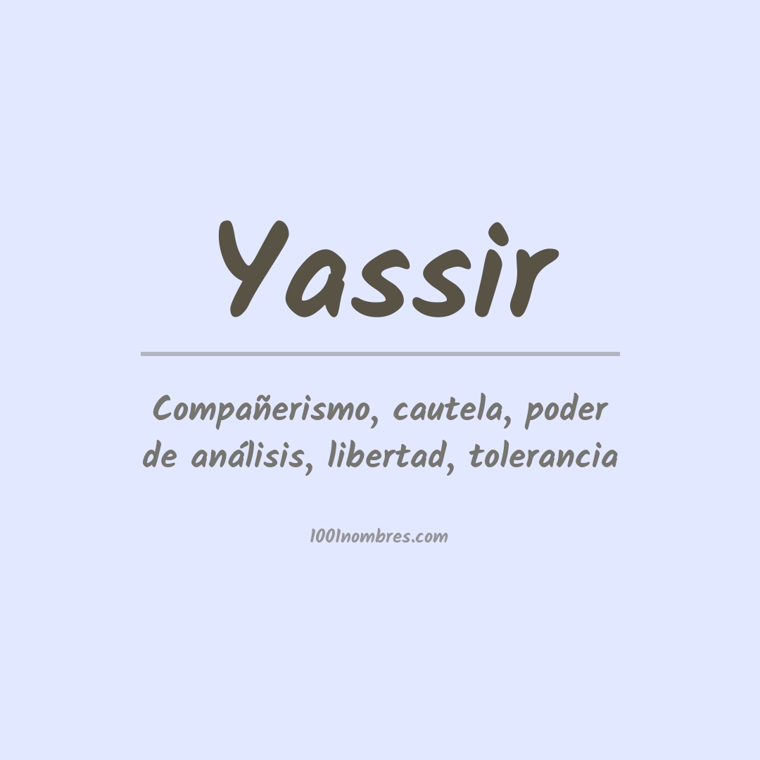 Significado del nombre Yassir