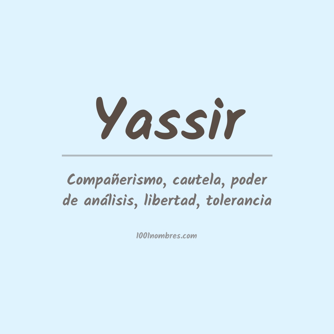 Significado del nombre Yassir