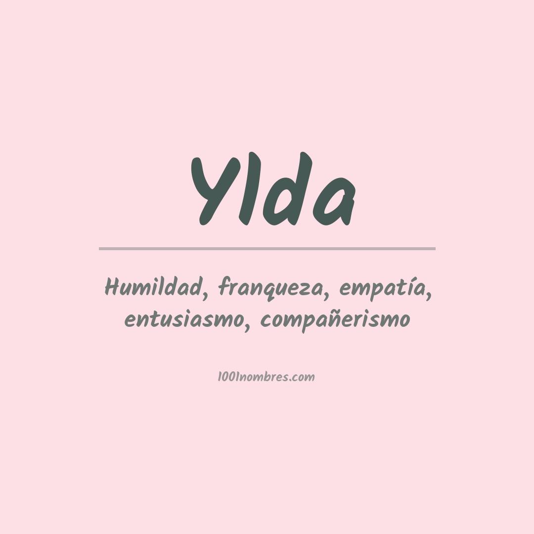 Significado del nombre Ylda