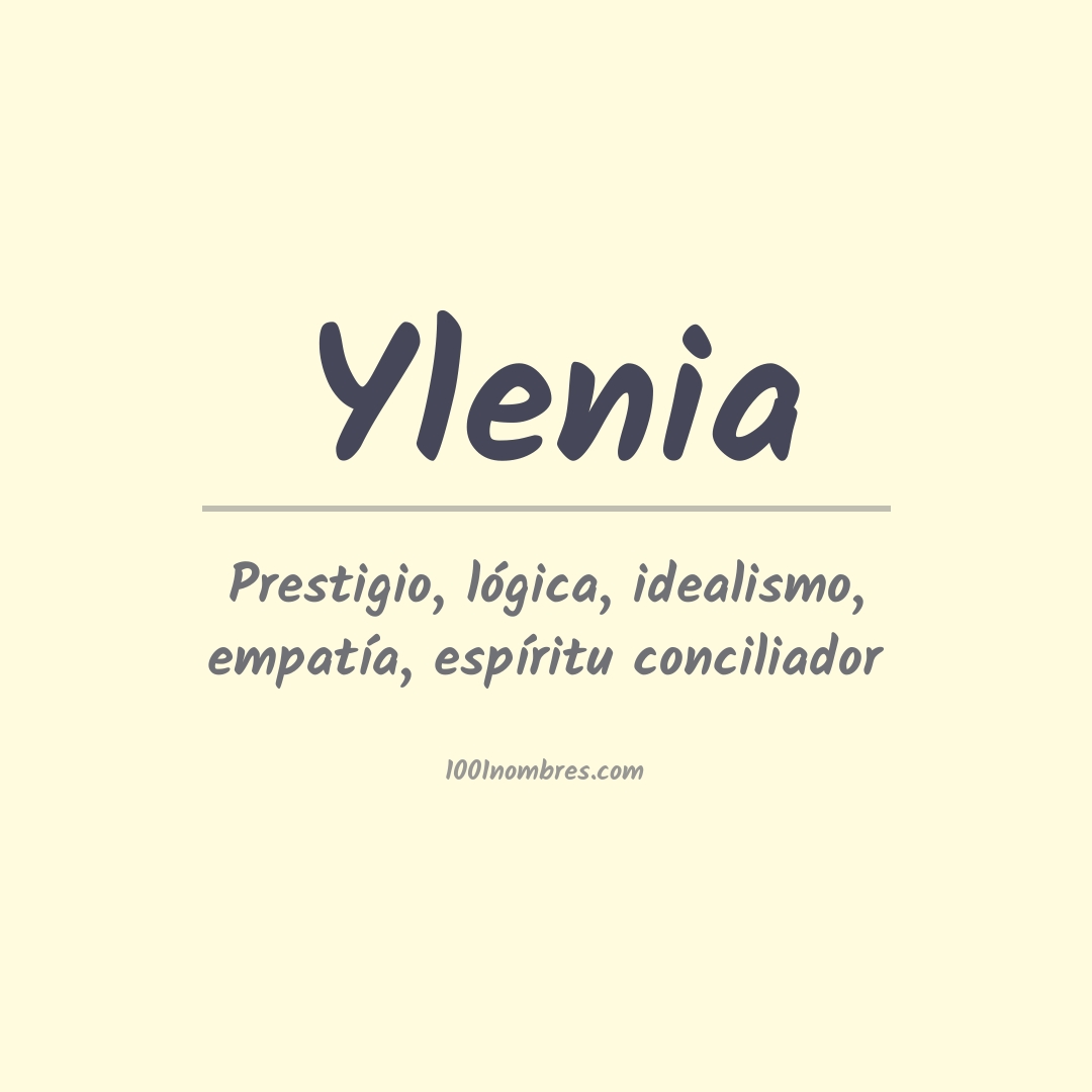 Significado del nombre Ylenia