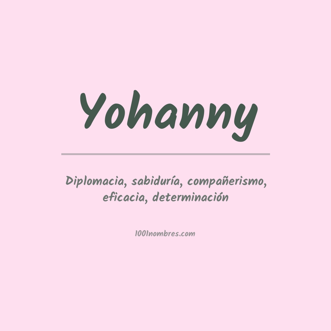 Significado del nombre Yohanny Significado del nombre Yohanny