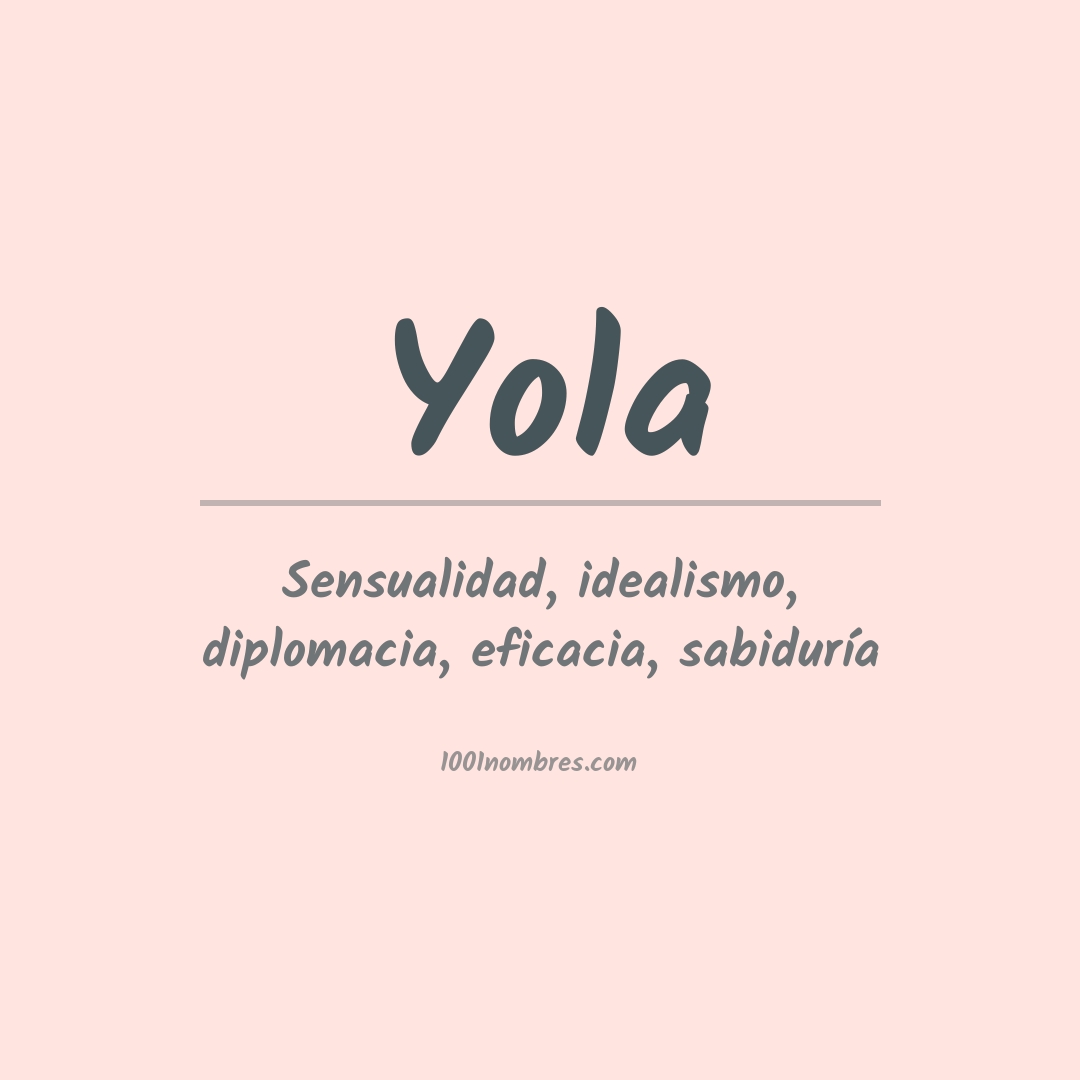 Significado del nombre Yola