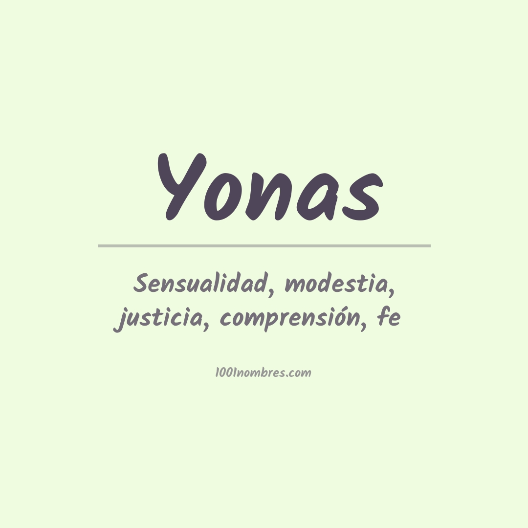 Significado del nombre Yonas