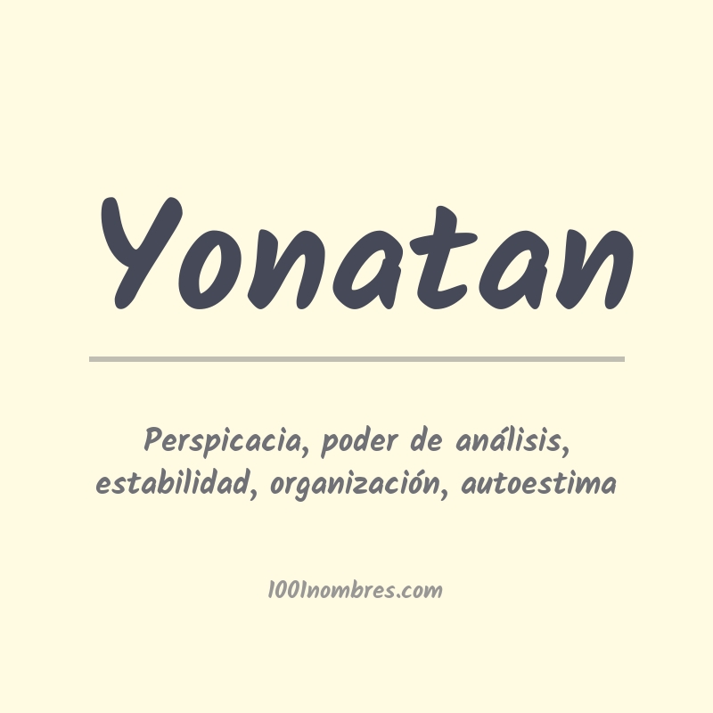 Significado del nombre Yonatan Significado del nombre Yonatan