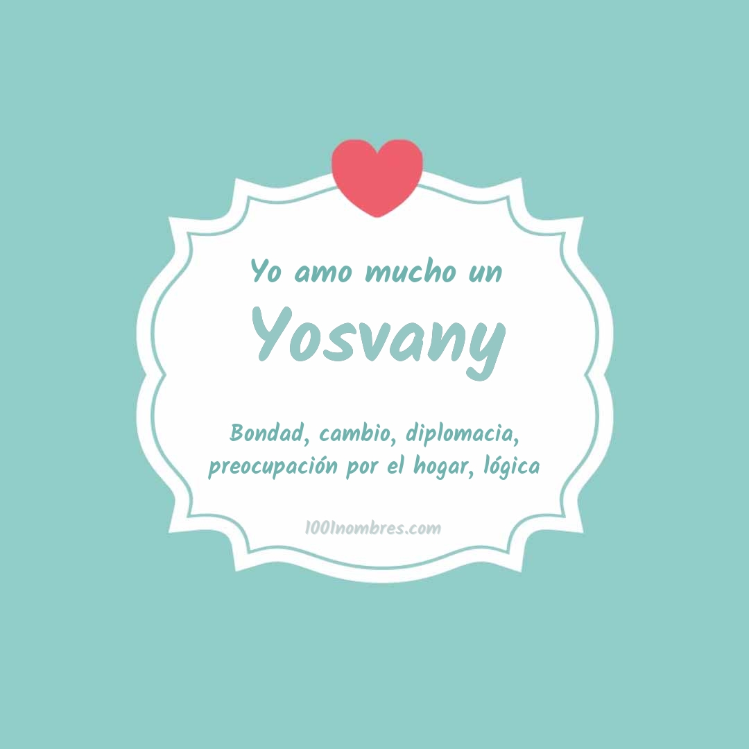 Yo amo mucho Yosvany