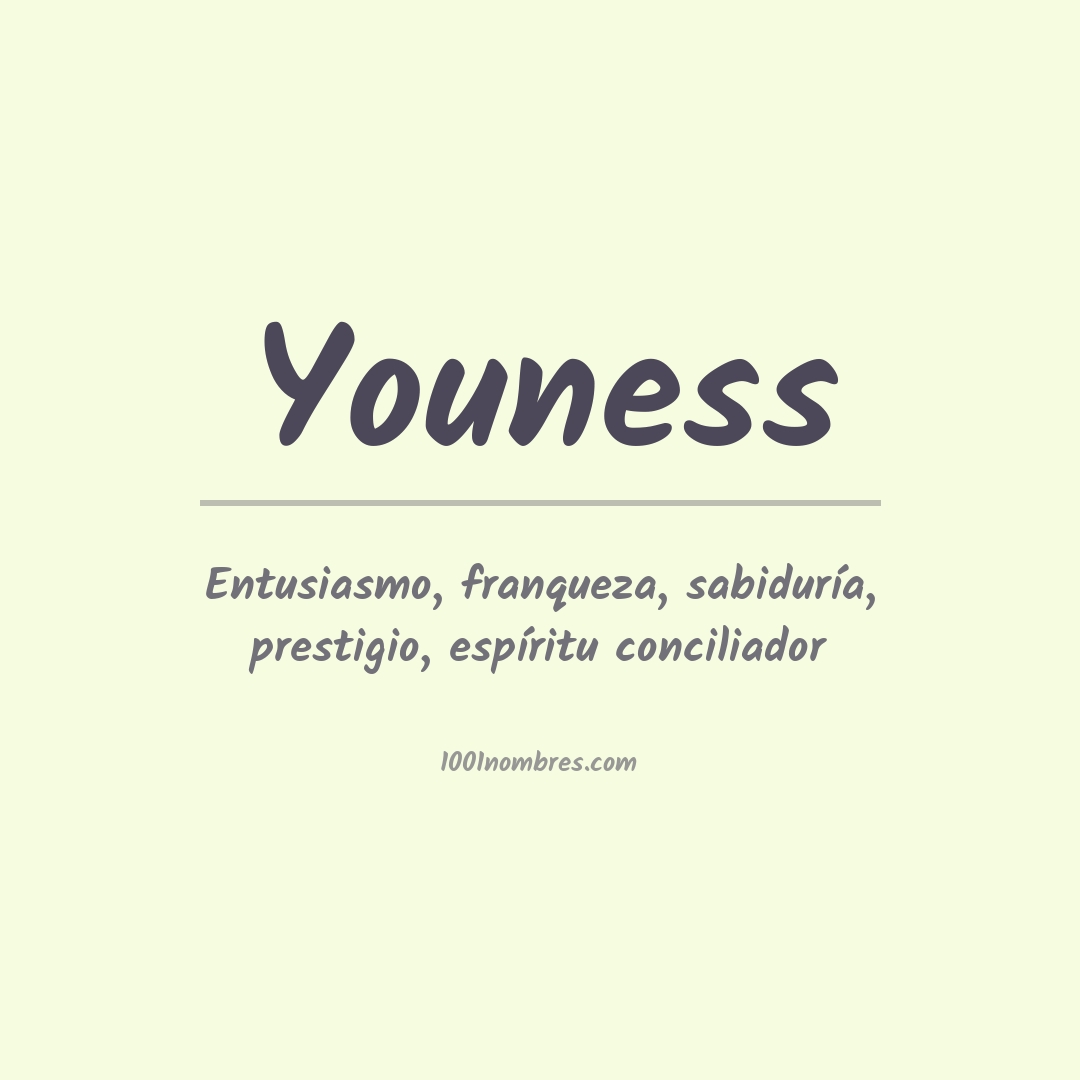 Significado del nombre Youness