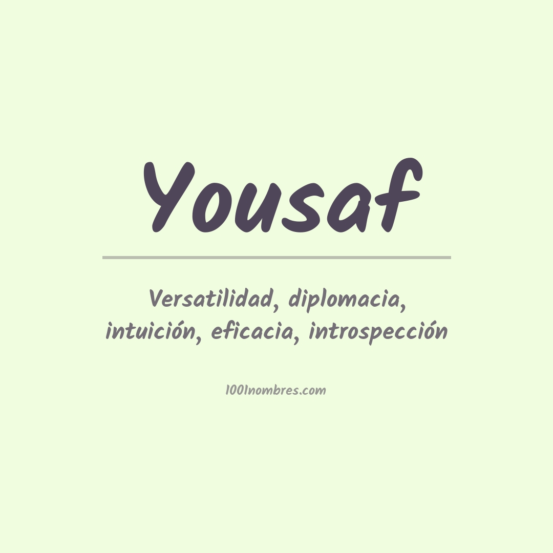 Significado del nombre Yousaf