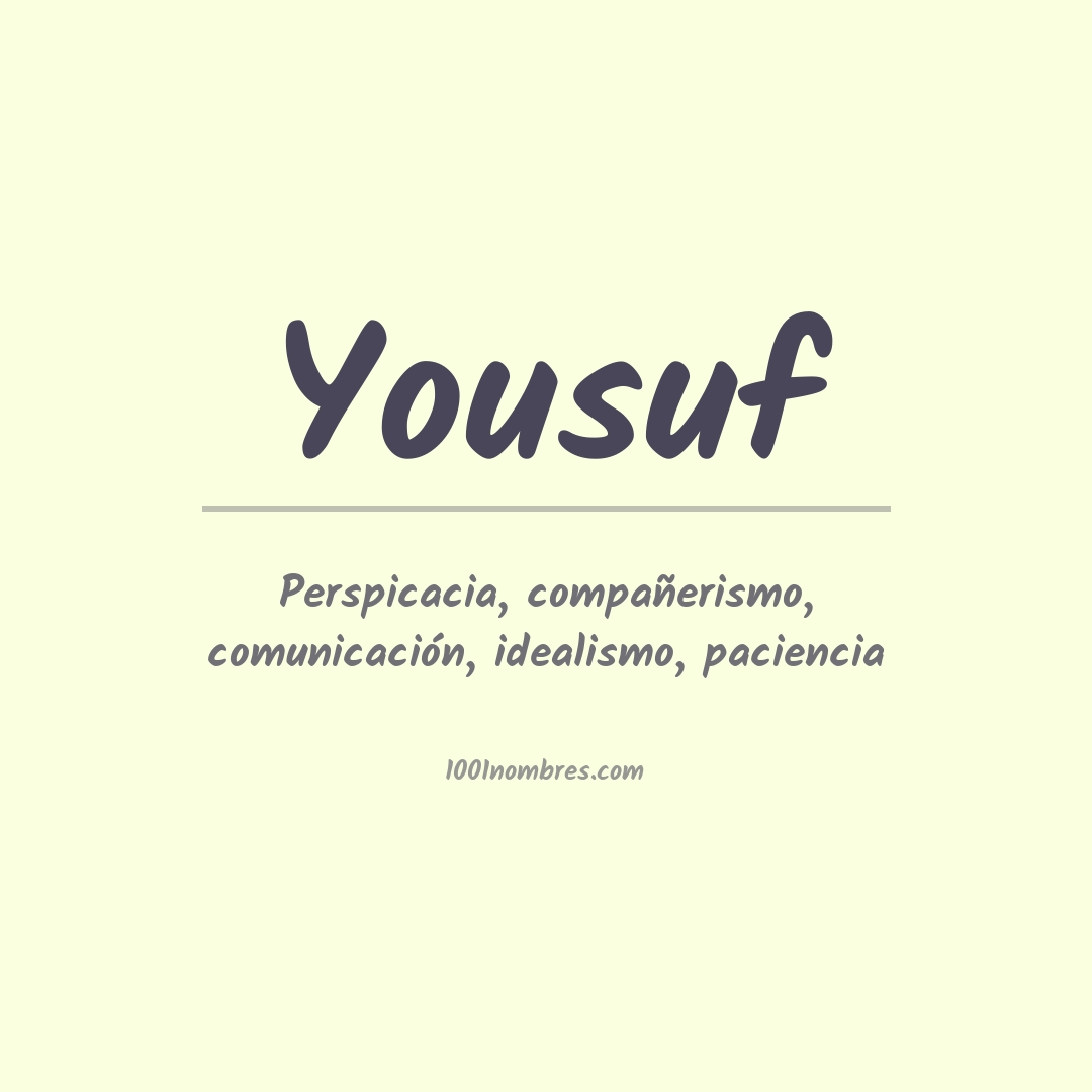 Significado del nombre Yousuf