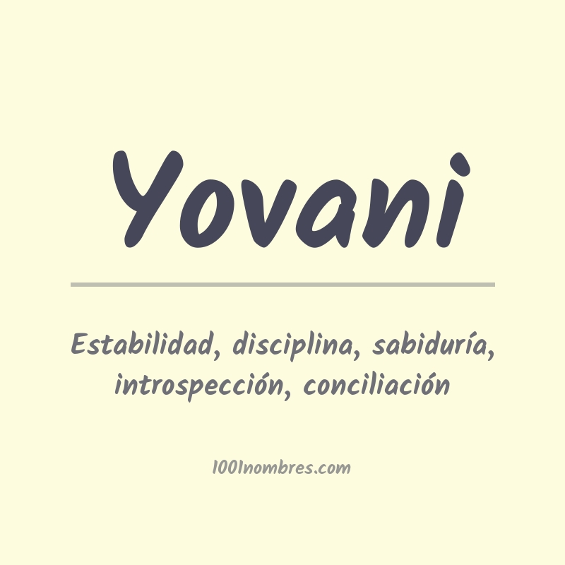 Significado del nombre Yovani