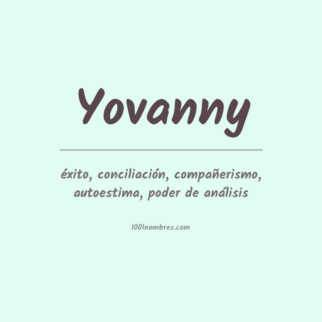 Significado del nombre Yovanny Significado del nombre Yovanny