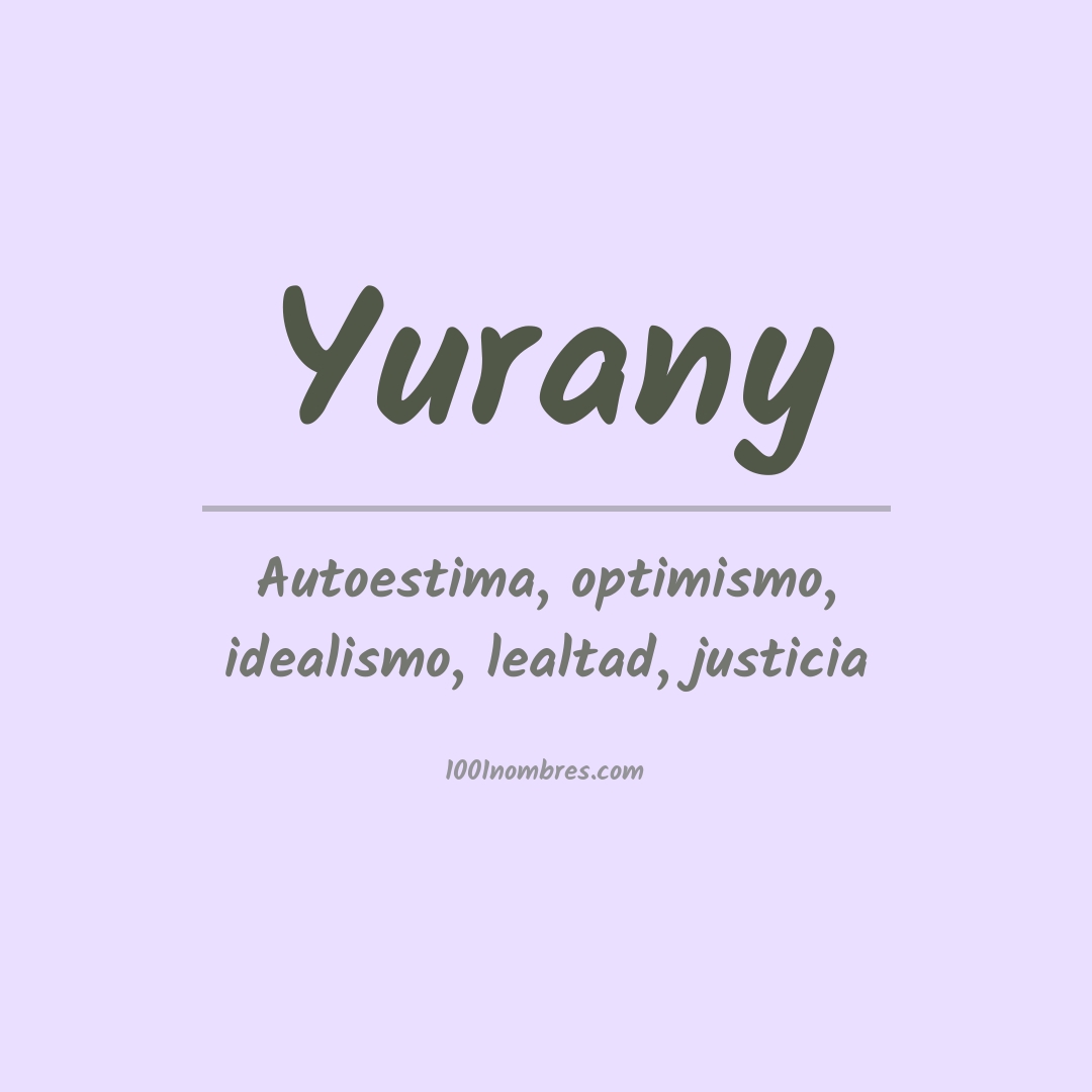 Significado do nome Yurany