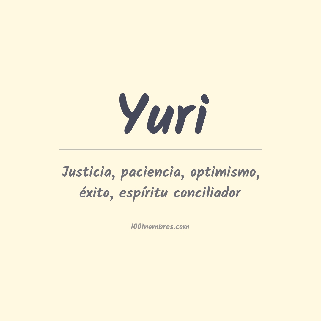 Significado del nombre Yuri