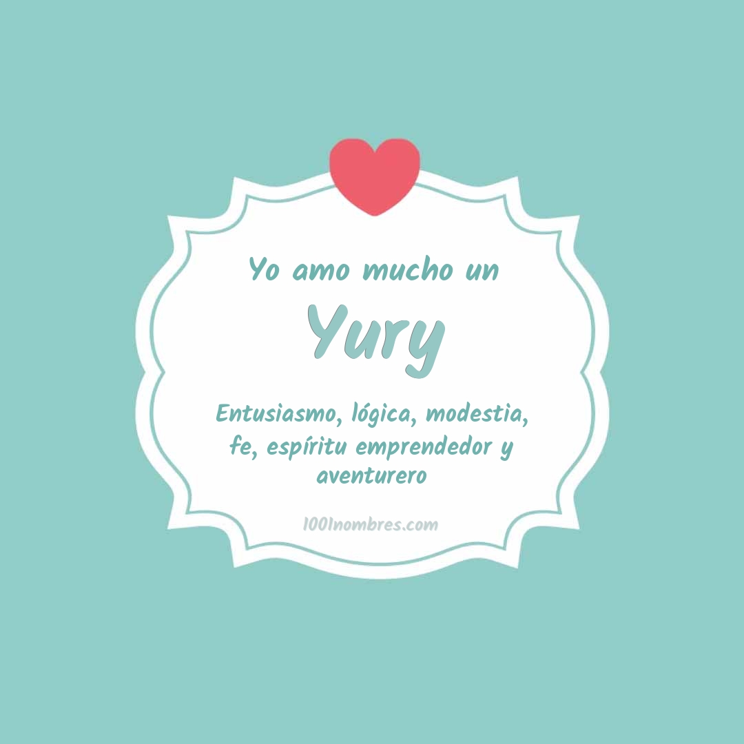 Yo amo mucho Yury