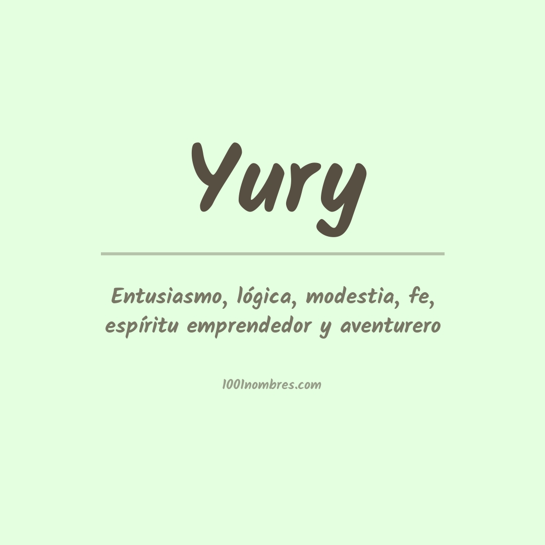 Significado del nombre Yury