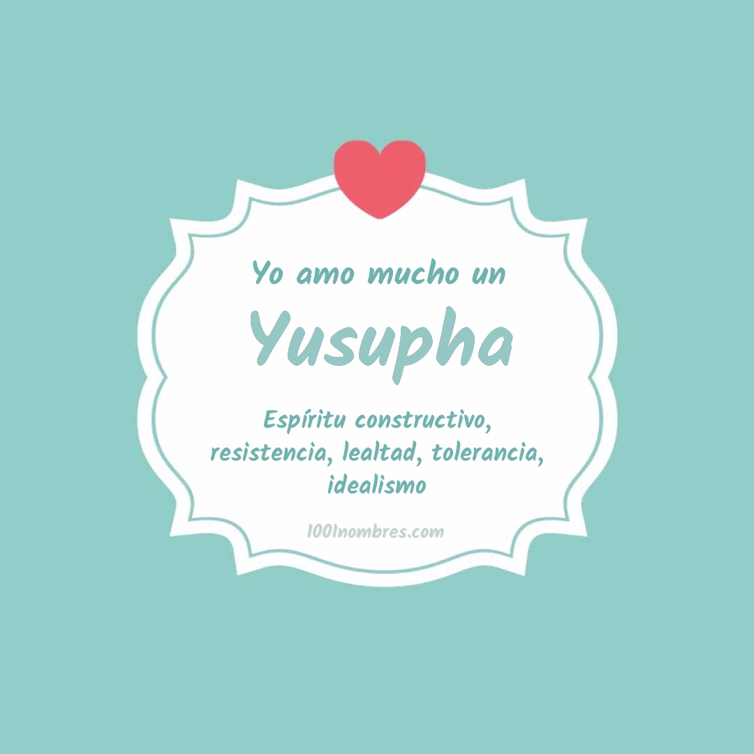 Yo amo mucho Yusupha
