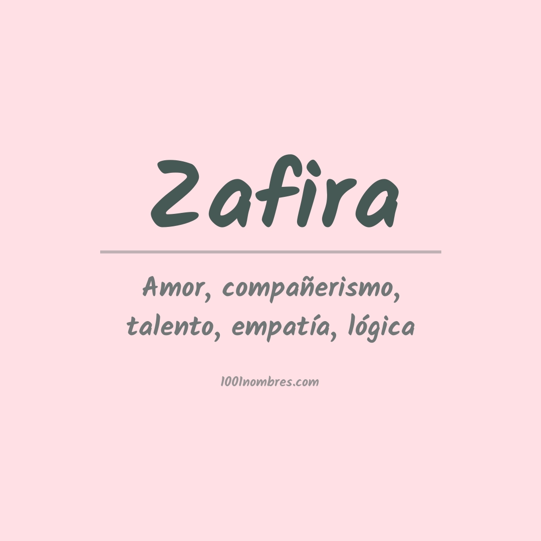 Significado del nombre Zafira