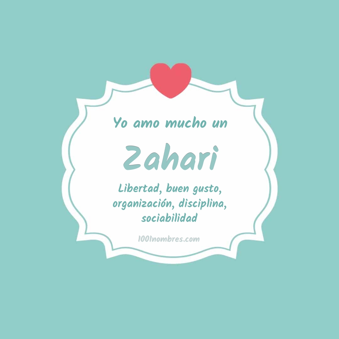 Yo amo mucho Zahari