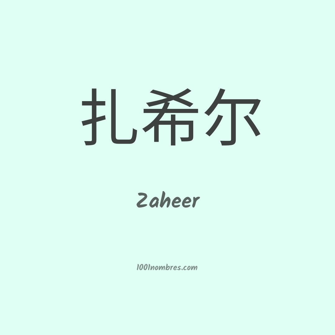 Zaheer en chino Zaheer en chino