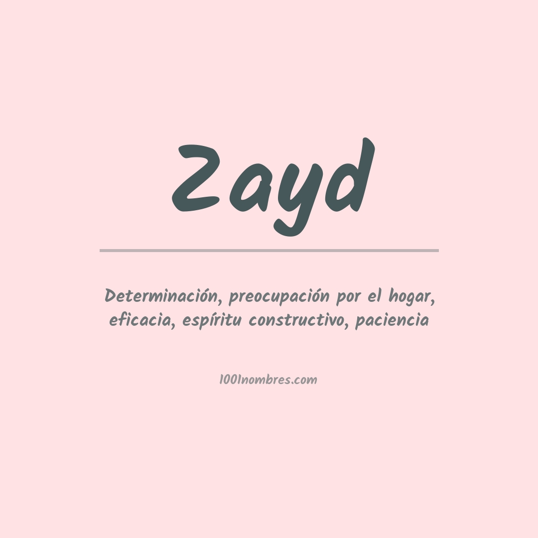 Significado del nombre Zayd