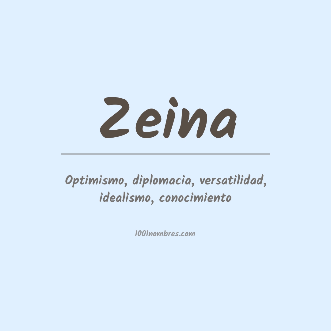 Significado del nombre Zeina