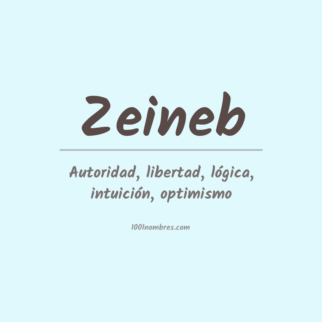 Significado del nombre Zeineb