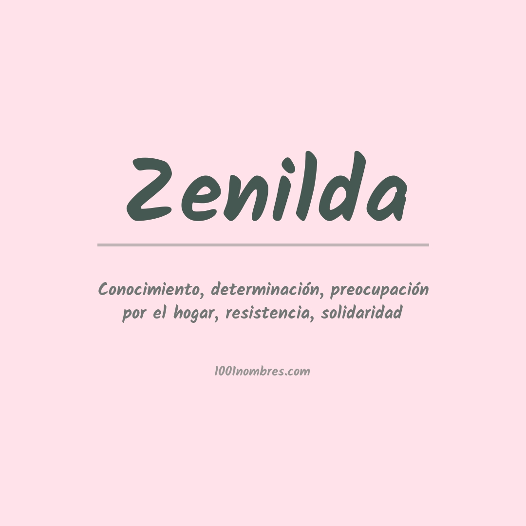 Significado del nombre Zenilda