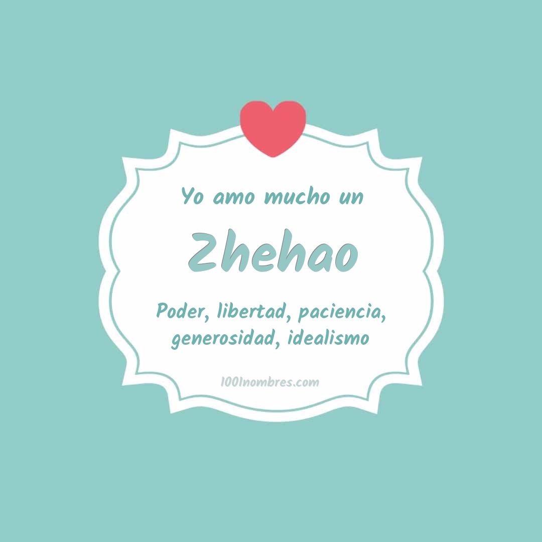 Yo amo mucho Zhehao