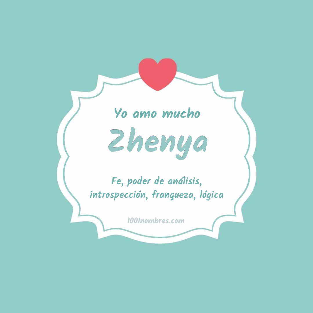 Yo amo mucho Zhenya