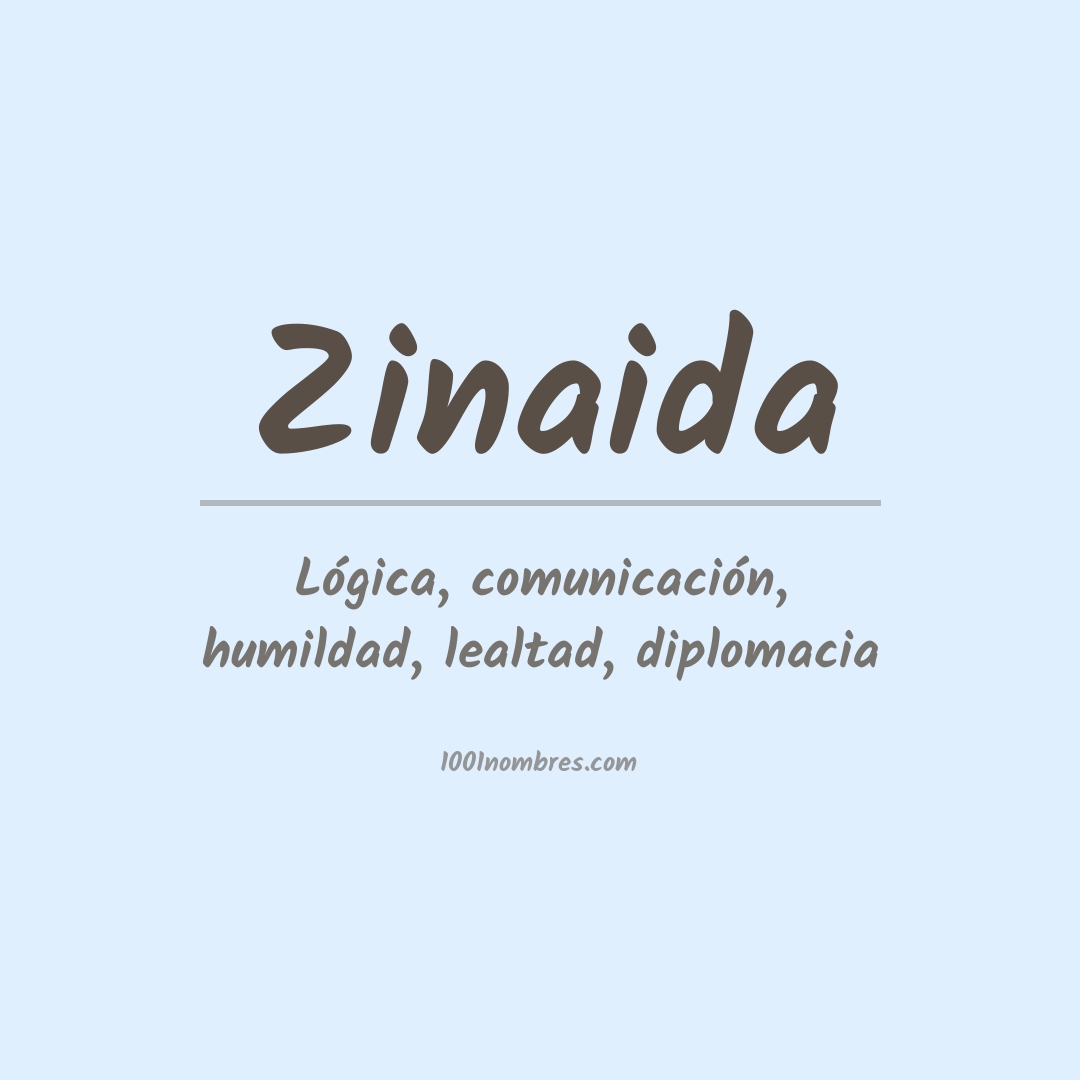 Significado del nombre Zinaida Significado del nombre Zinaida
