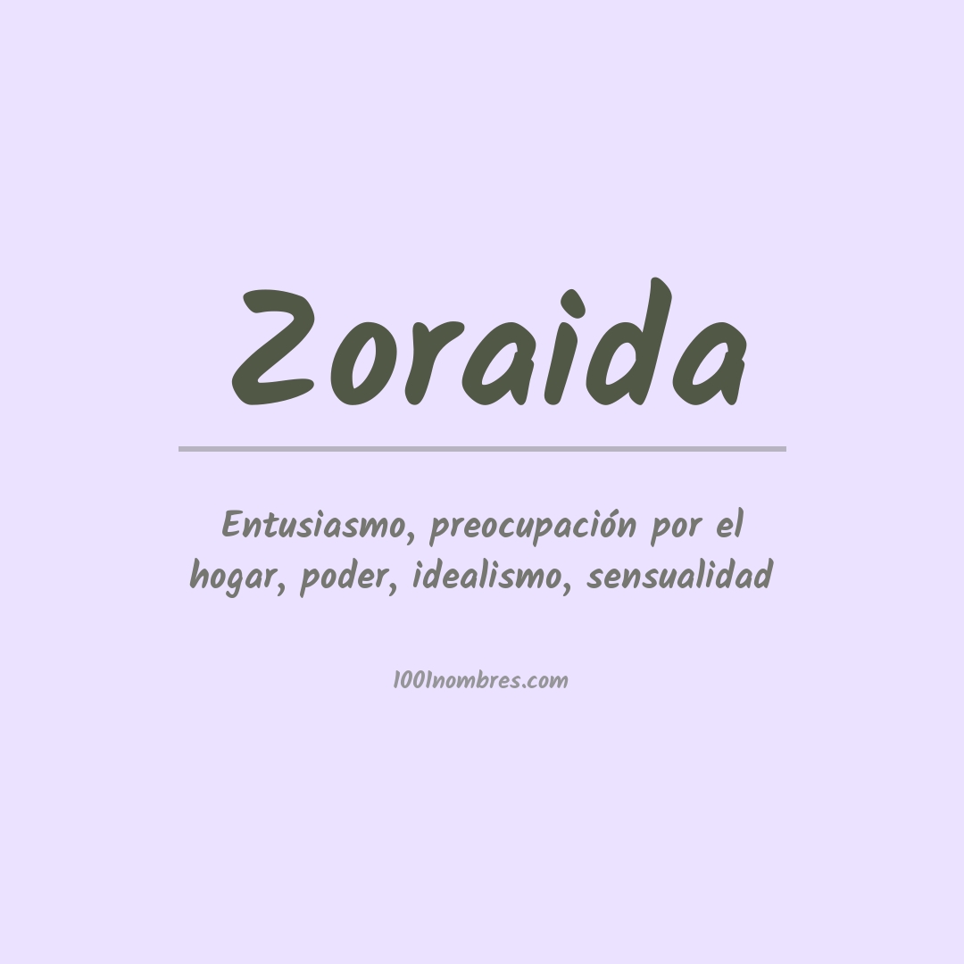 Significado Del Nombre Zoraida